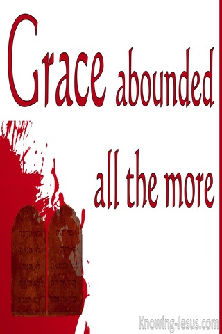 Romans 5:20 Grace Abounded (red)